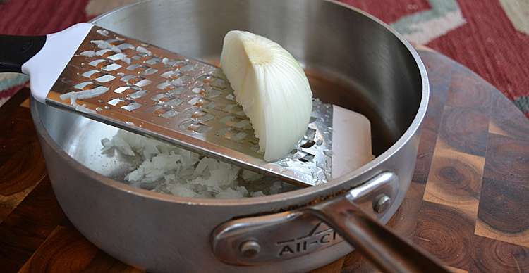 How to grate onions (and celery) quickly and easily « Rustic Plate